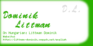 dominik littman business card